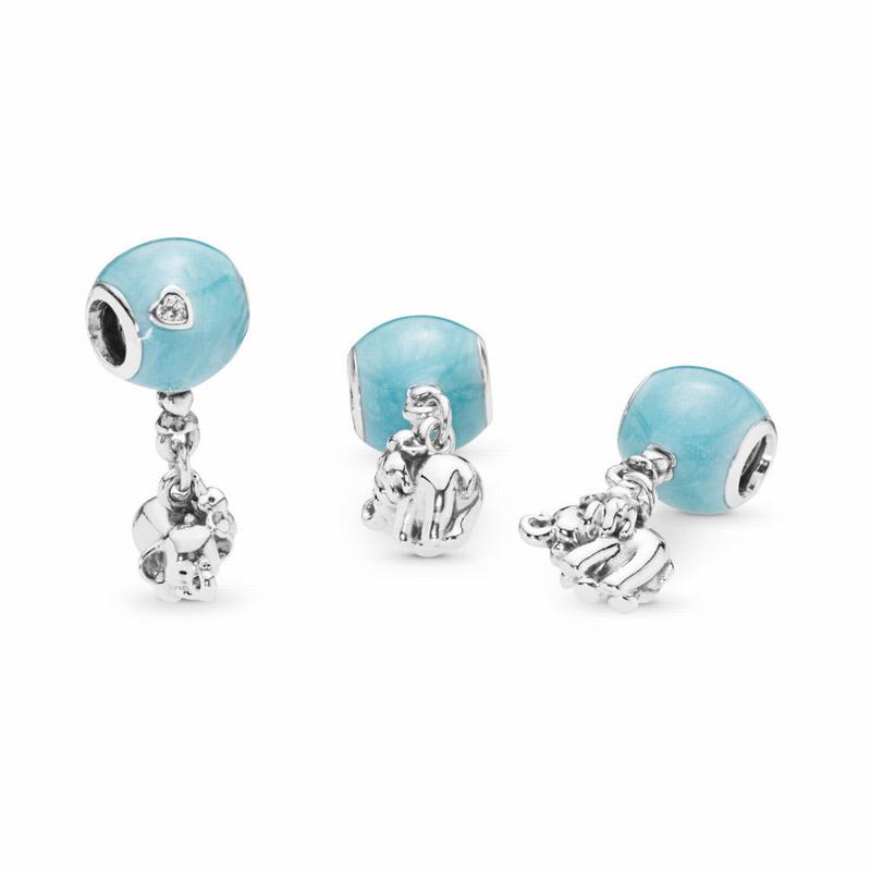 Pandora Elephant & Blue Balloon Dangle Charm - Sterling Silver/Enamel/Blue/Cubic Zirconia - Canada |